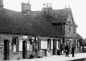 Close up showing the original portion of the station when first opened for passenger traffic on 17th September 1866
