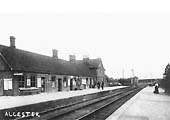 Looking towards Evesham  with the original signal box opened in the 1870s located just past the end of down platform