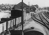 Looking towards the front of the MR goods shed which had an open doorway and windows
