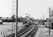 Close up showing the end of the double track through Alcester and the nature of the junction with the GWR's Bearley to Alcester branch line