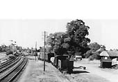 Looking from the LMS built signal box looking towards Redditch and the junction with the GWR's branch to Bearley which curves to the right