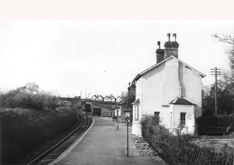 Looking north towards Barnt Green with the station in similar condition to when it was opened some ninety five years earlier