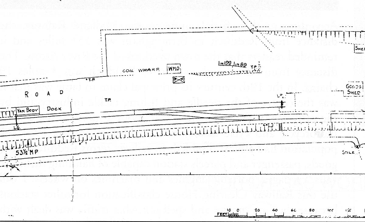 Part of the LMS 1925 Rating Plan showing the layout of Alvechurch station's goods yard