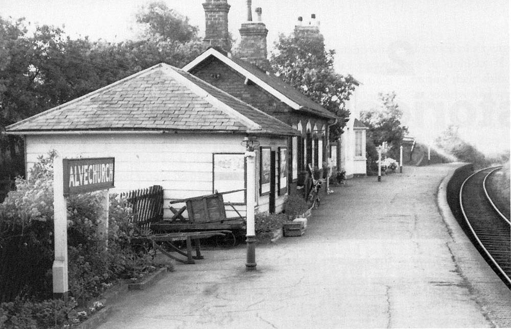 Looking along the platform towards Redditch showing the lampposts have had the lamps removed