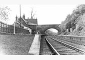 Looking towards Whitacre Junction along the now closed station's down platform on 18th October 1964.