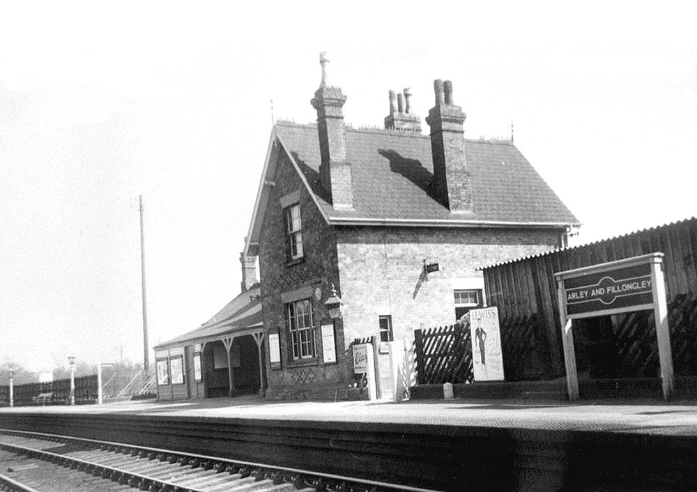 An early 1950s view of an immaculate Arley & Fillongley station still with its Midland Railway name board
