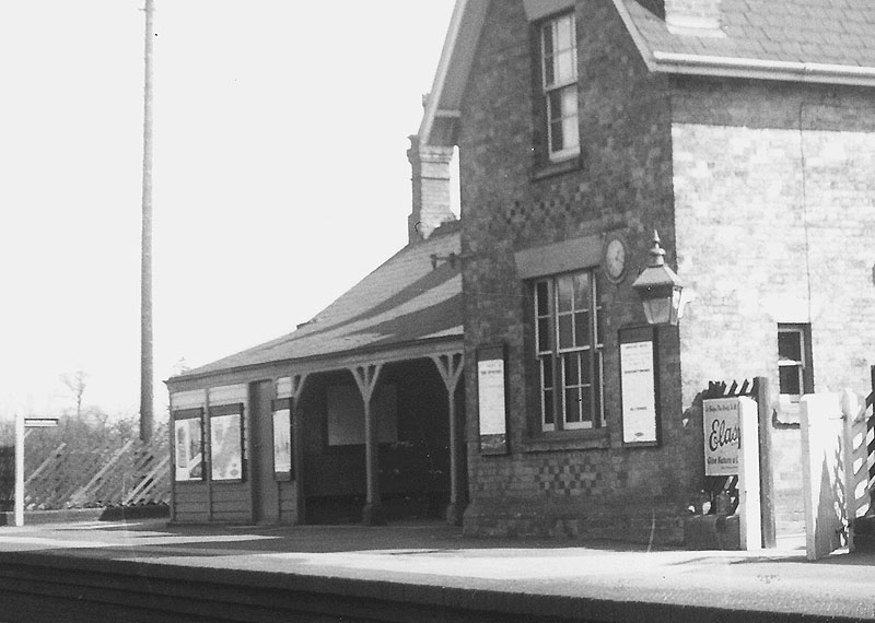 Close up showing the passenger facilities which were in the single storey building on the left