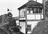 View of the 1894 Barnt Green Single Line signal box which was sited on the same side as the up platform