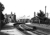 Looking towards the main Gloucester to Birmingham route along the up platform of the Redditch branch line