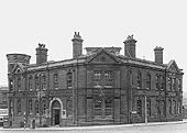 View of Central Goods Station's offices with Suffolk Street on the left and Holliday Street on the right