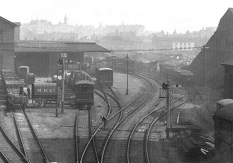 Close up showing the right-hand side of the depot, the last to be developed