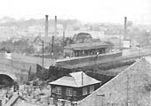 An elevated close up view of Bournville station which remained more or less the same for one hundred years