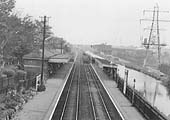Another view of the new platform canopy in this view of the station, taken in the late fifties