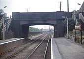 Looking south from Bournville station with Maryvale Road bridge in the foreground on Monday 10th June 1963