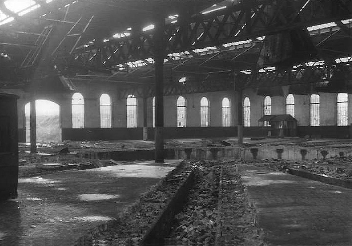 View of the interior of the shed after closure and removal of turntable taken on Friday 3rd November 1961