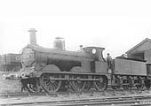 Midland Railway class 2 0-6-0, No 3425, is seen on the coaling stage road at Bournville on Sunday 31st August 1919
