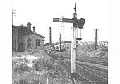 This signal controlled the exit from Bournville shed to the up main line, the junction itself being out of sight