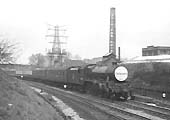 View of the stock of a Cadburys trade visit special headed by clean Jubilee class 4-6-0 No. 45625 'Sarawak'