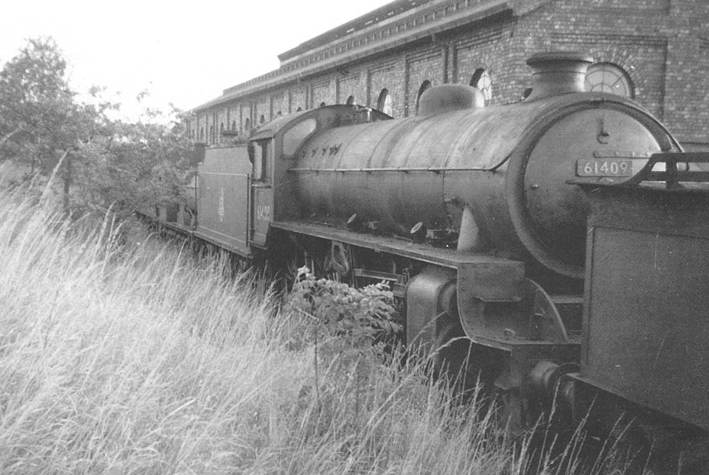 B1 4-6-0 No 61409 was on one of the disposal sidings near the shed on Sunday 25th August 1957