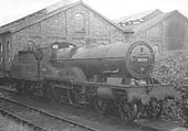 Fowler 4P 4-4-0 No 41194, looking clean and with a tender full of coal in a siding at the depot circa 1955