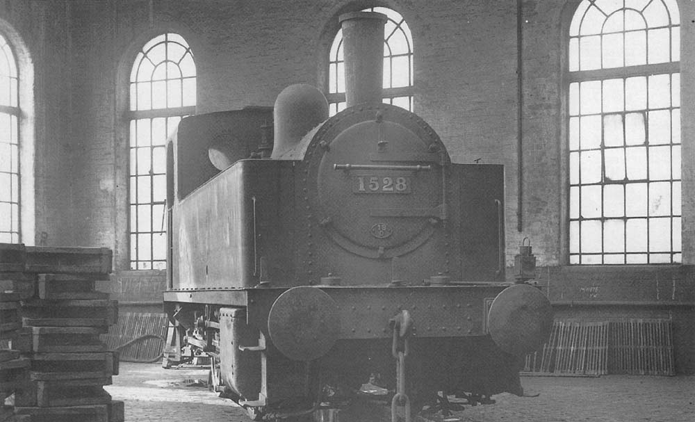Deeley 0-4-0T No 1528, one of a class of ten, was photographed in the roundhouse at Bournville by WL Good, on Saturday 14th August 1948