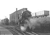LMS 4-4-0 Compound No 1000 reverses towards Bournville's coaling stage to be prepared for its trip to York