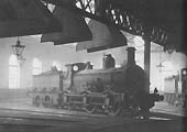 Ex-MR 0-6-0 'doubled-frame' Kirtley No 22834 is seen at rest inside Bournville shed on 2nd March 1935