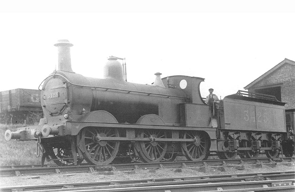 MR 2F 0-6-0 1873 class No 3425 prepares to be coaled and watered whilst at Bournville shed on 31st August 1919