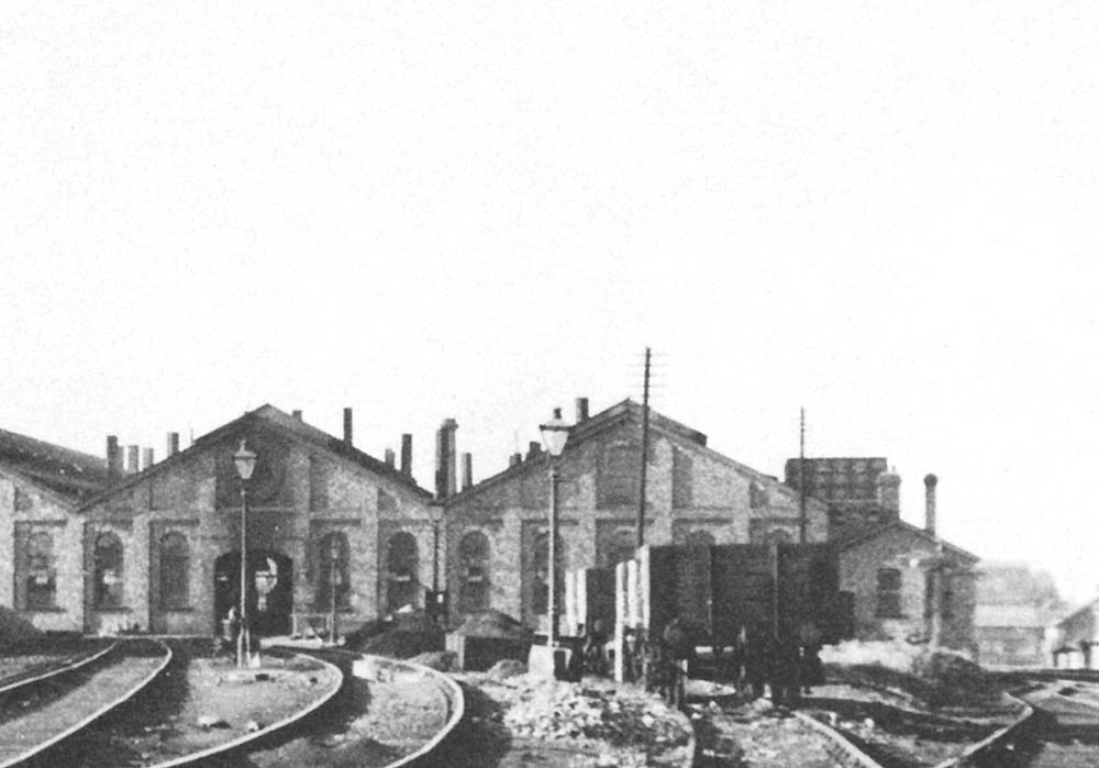 Close up showing Bournville shed's ash disposal facilities during a quiet period in September 1936