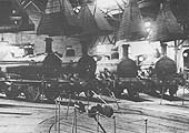 Midland Railway engines photographed inside Bournville shed on Sunday 31st August 1919