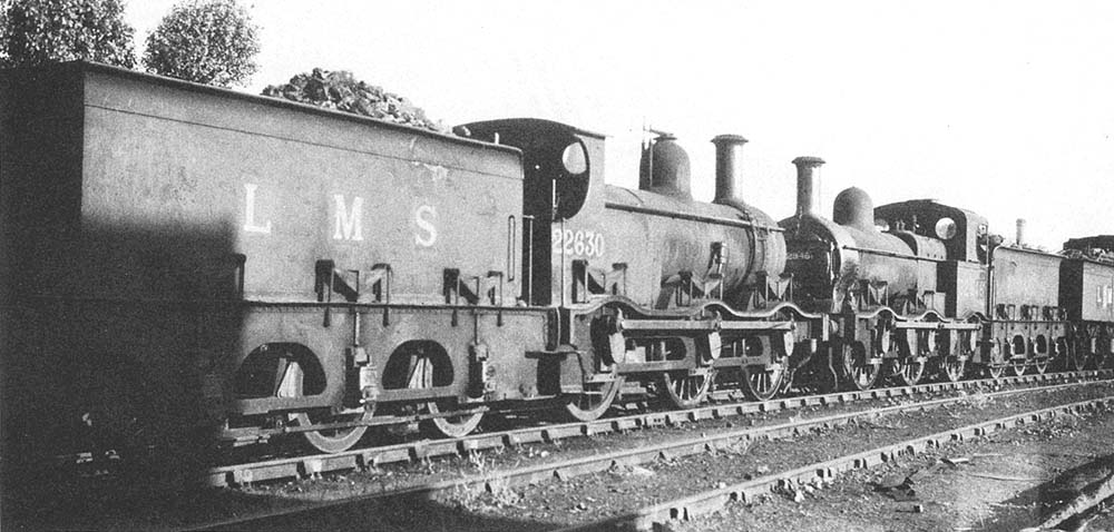 LMSR duplicate list veterans photographed together in the yard at Bournville on Sunday 29th June 1947