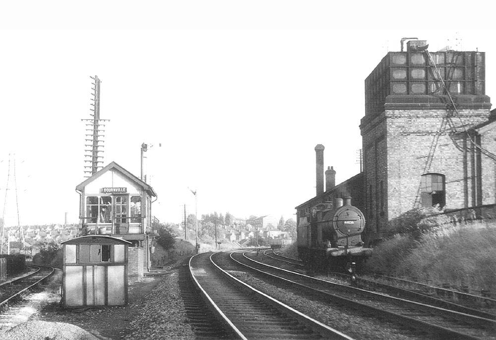 An unidentified ex-LMS 4F 0-6-0 is shunting wagons at the closed Bournville engine shed site on Wednesday 5th July 1961