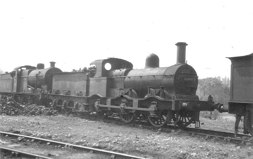 Ex-MR 2F 0-6-0 No 22846 photographed at the back of the yard at Bournville on Sunday 1st May 1949
