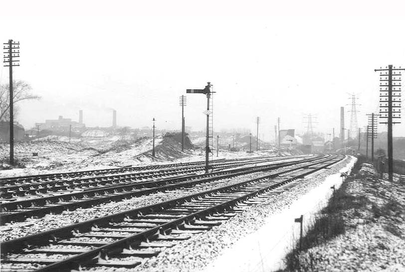 View of the former shed site showing that the buildings had been demolished, taken on Thursday 8th March 1962