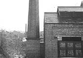 The tall chimney at the back of the shed was photographed on Friday 3rd November 1961