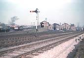 A fine panoramic view in colour of Bournville shed and yard seen on Sunday 11th March 1956