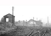 View of the shed and yard with demolition in progress taken on Sunday 19th November 1961