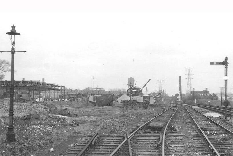 View of the site showing new buildings under construction, taken on Saturday 20th April 1963