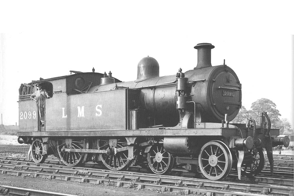 LMSR 2P 4-4-2T No 2099 is fully coaled up and in steam at Bournville on Wednesday 17th July 1935