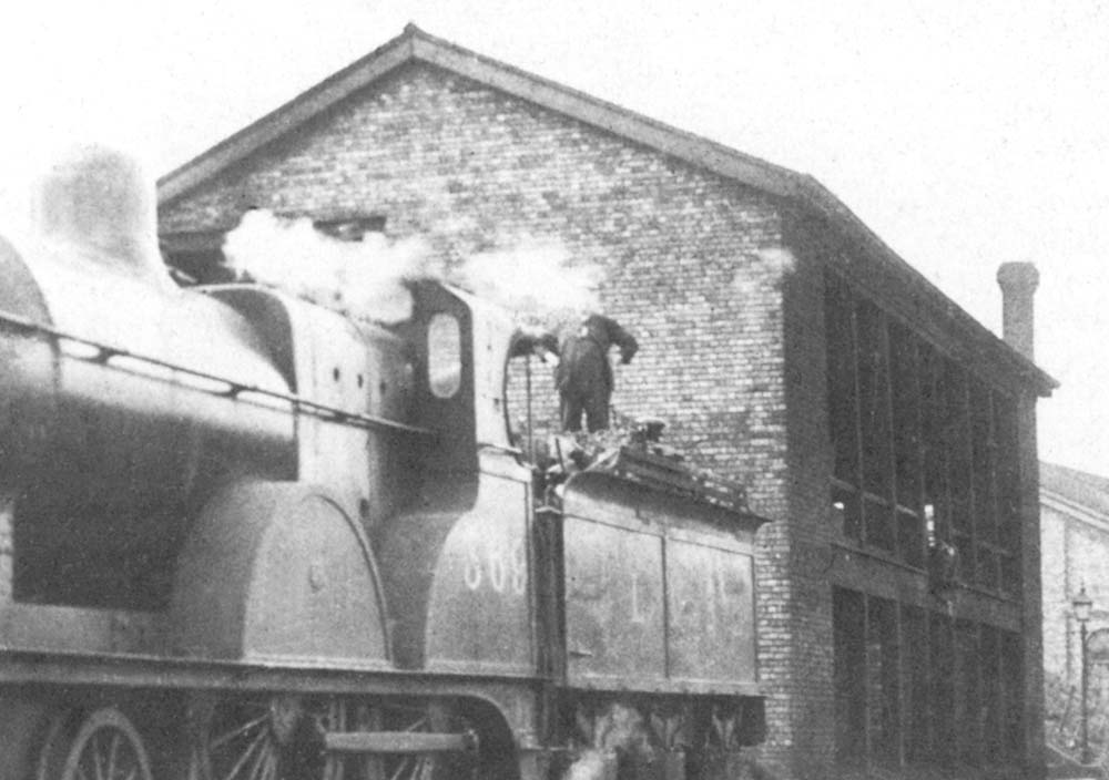 The coaling stage at Bournville on a summer's day in 1938