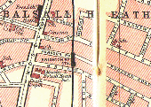 Map showing the location of Brighton Road Station and its proximity to Moseley Road and other streets
