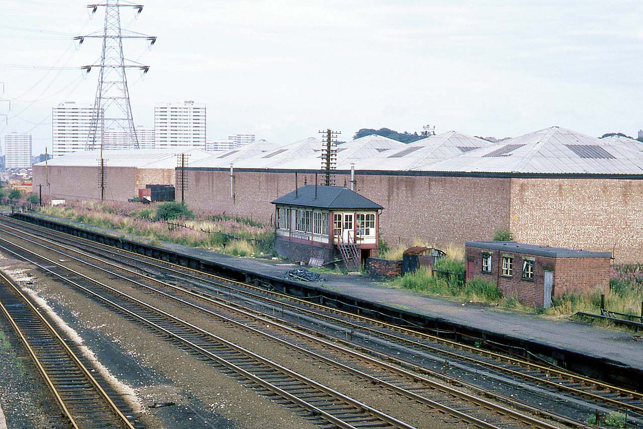 Looking from Bromford Lane bridge towards the former site of Birmingham Race Course on 3rd August 1969
