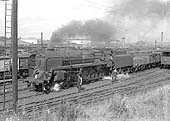 BR 2-10-0 Standard Class 9F No 92223 is seen standing between Bromford Bridge and Washwood Heath sidings