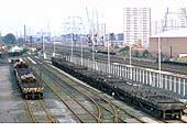 Close up showing the signal box on the up line and the entrance to the Bromford Tube Company's five road siding