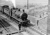 Ex-MR 0-6-0 3F No 43529 at the head of a stopping freight train from Evesham to Washwood Heath sidings on 14th June 1961