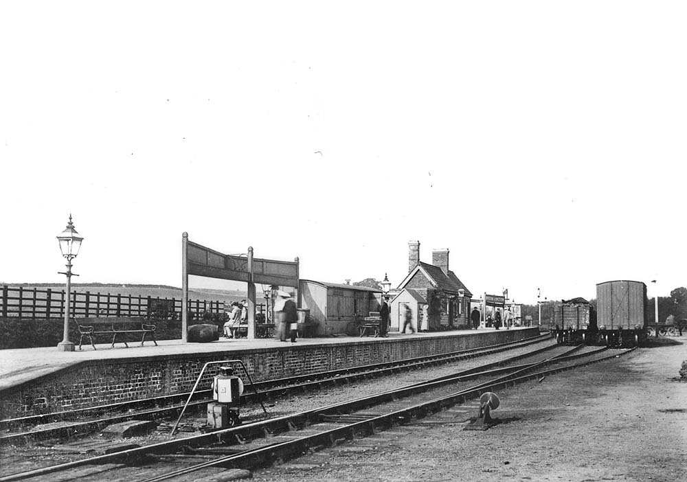 General view of Broom Junction station illustrating the use of its platforms for both up and down services