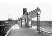 Looking southwards from the Redditch end of Broom Junction station's down platform