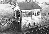 Another view of Broom Junction's third signal box which was built to an early LMS standard design
