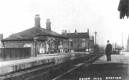 Looking towards Birmingham with Highgate Road bridge providing support for the up platform