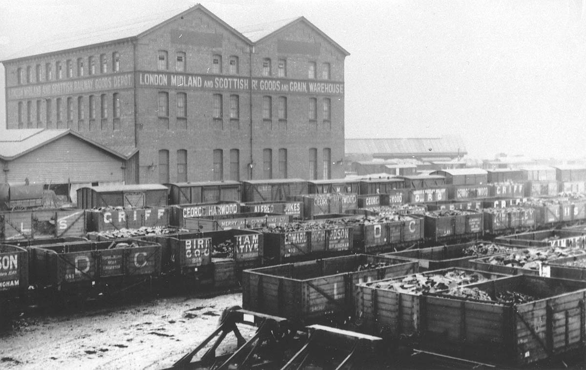 View of Camp Hill Goods and Grain Warehouse and goods depot as seen in the early 1930s